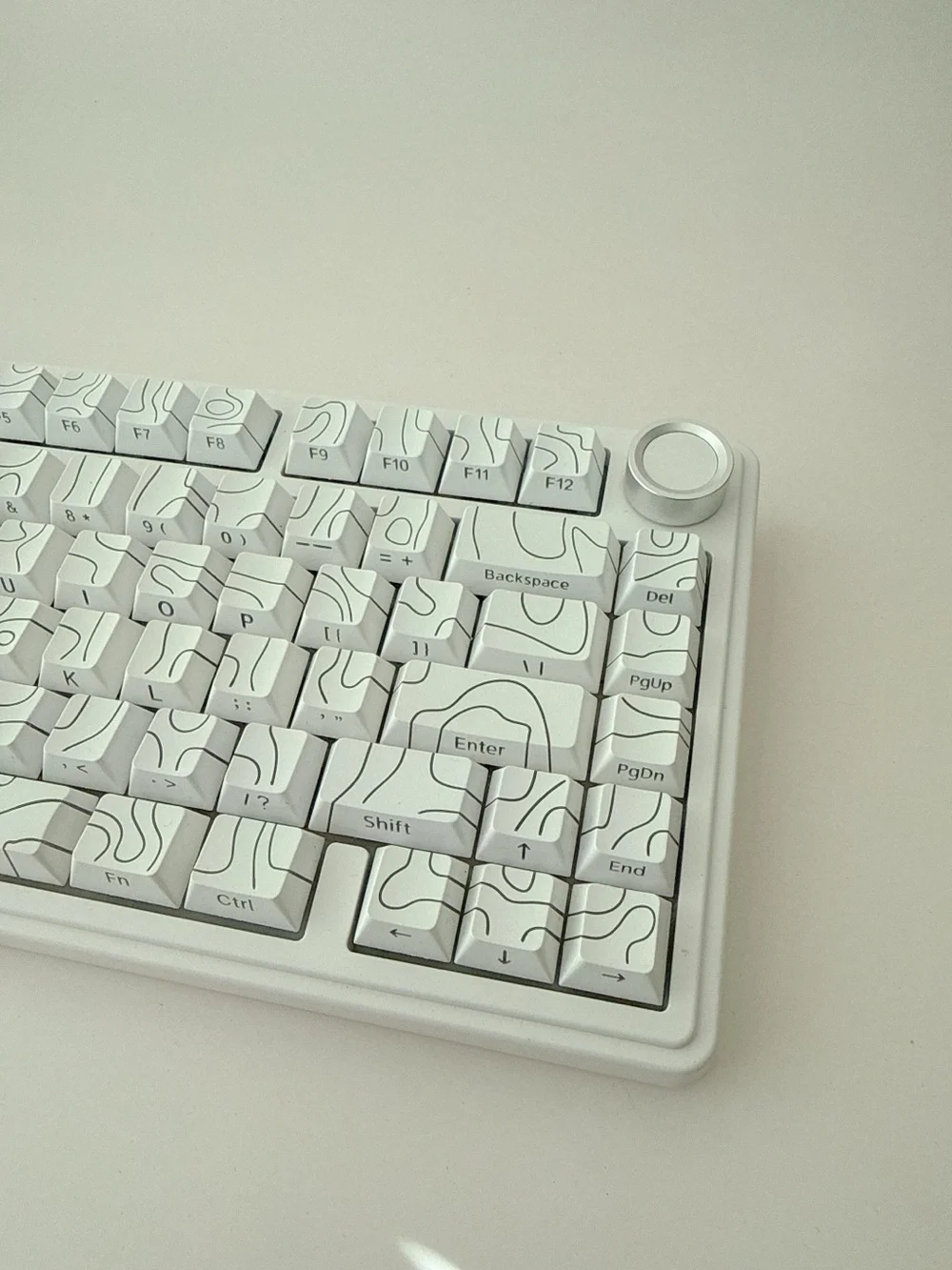 Aula F75 pro line White Wireless Keyboard – Creamy Sound, RGB Backlight